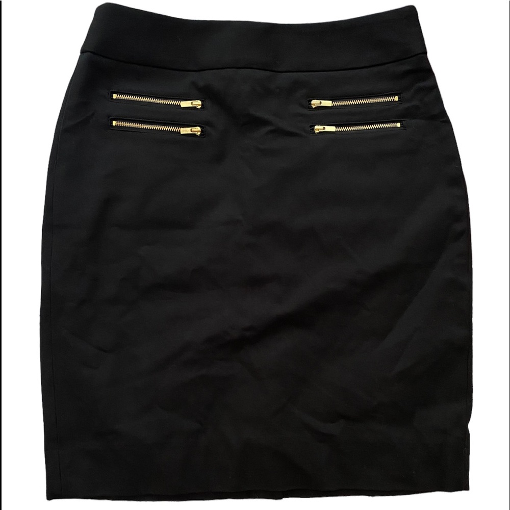 NWT Black Zip Detail Banana Republic Skirt